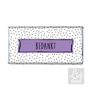 Chocoladereep Wikkel - Bedankt