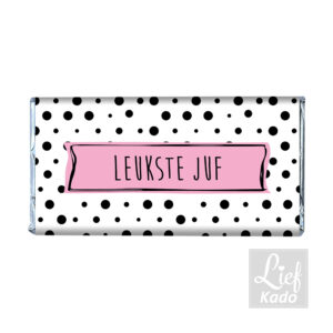 Chocoladereep Wikkel - Leukste Juf