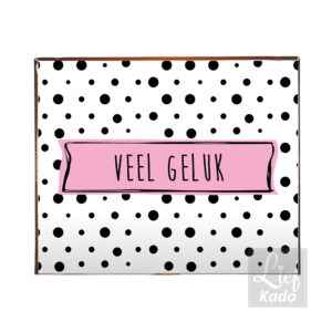 Chocolade inlegvel - Veel Geluk