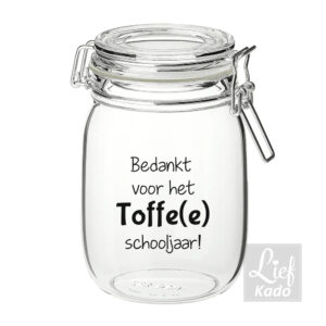 Snoeppot - Bedankt voor het Toffe(e) schooljaar
